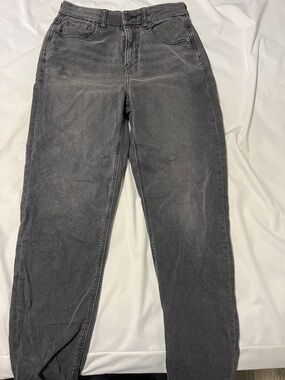 Women's High-Rise Washed Black Mom Jeans 360 Degree Ne(x)t Level Stretch